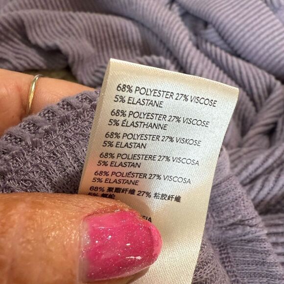 We The Free Purple Cowl Neck Knit Sweater - Picture 8 of 12